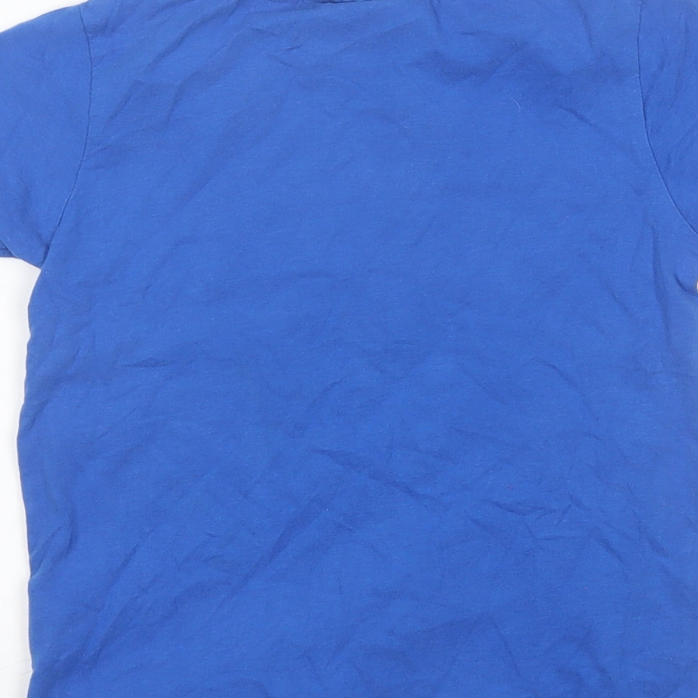 Peter Storm Boys Blue  Cotton Basic T-Shirt Size 7-8 Years Round Neck