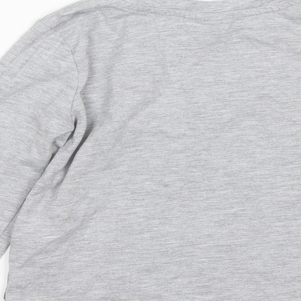 George Boys Grey  Cotton Basic T-Shirt Size 2-3 Years Round Neck