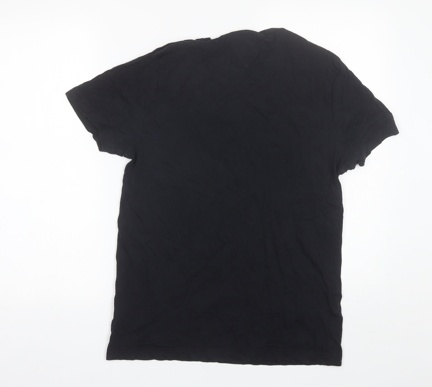 Tommy Hilfiger Womens Blue  Cotton Basic T-Shirt Size M Round Neck