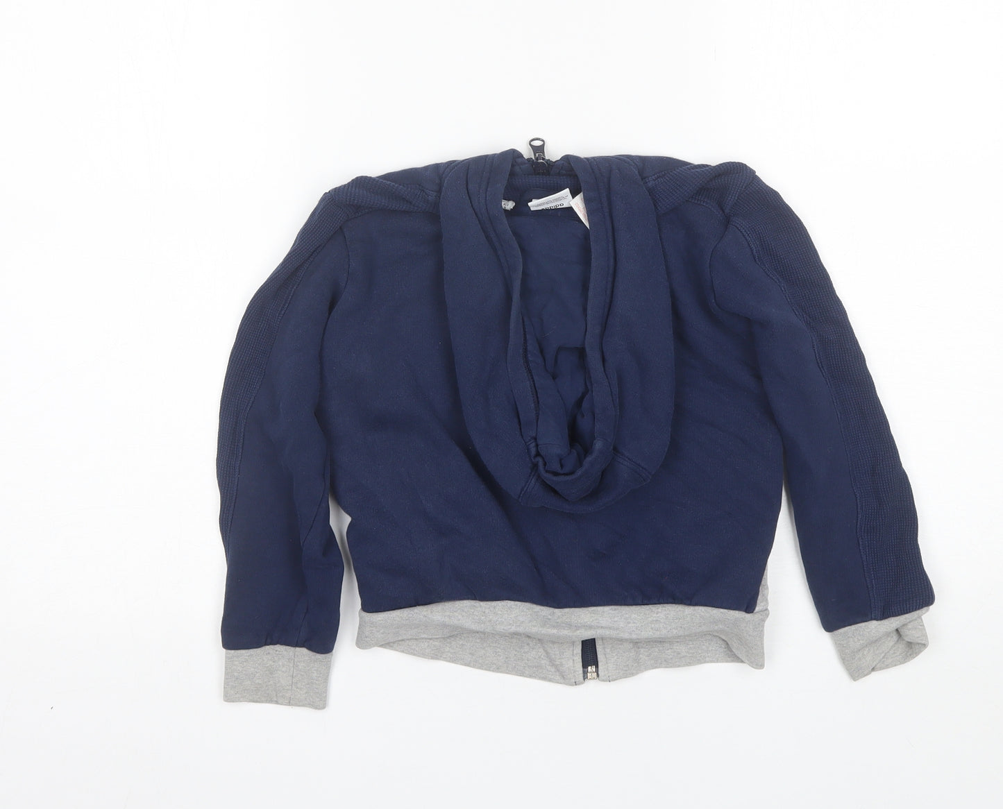 adidas Boys Blue  Cotton Full Zip Hoodie Size 7-8 Years