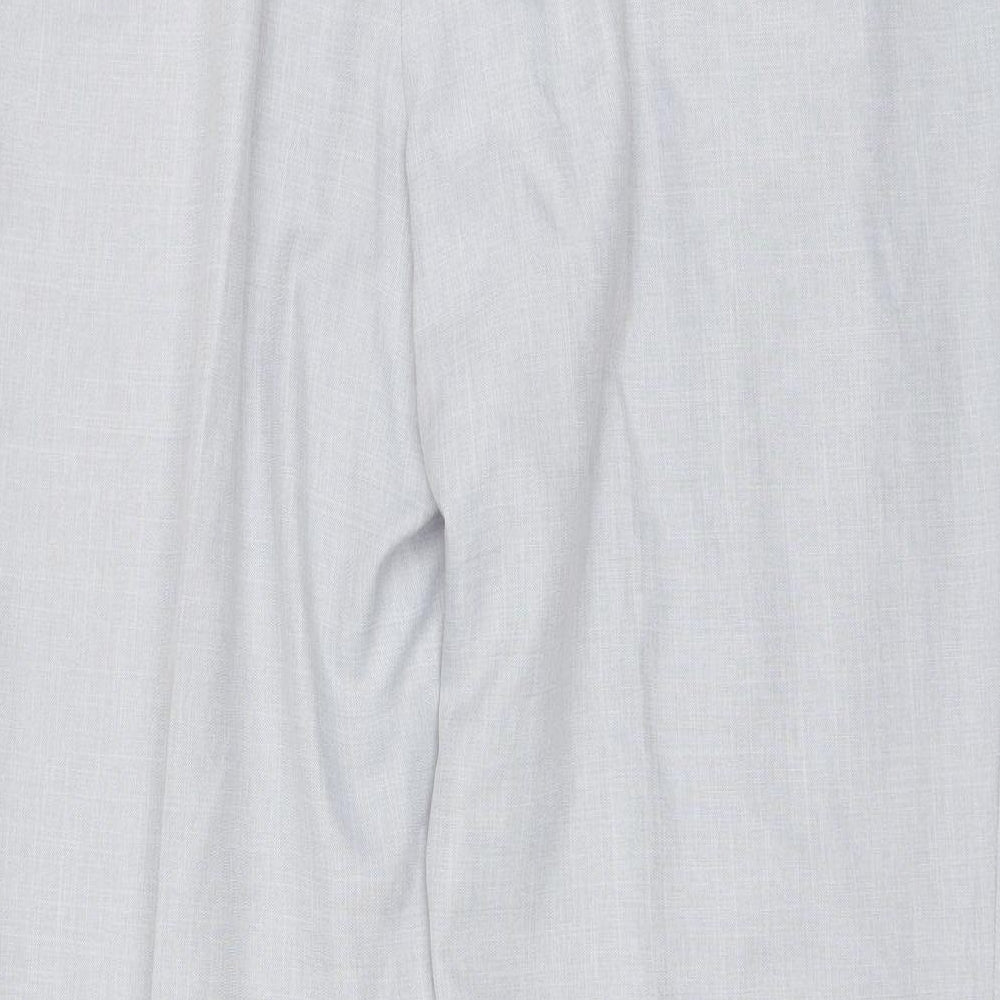 Marks and Spencer Mens Blue  Polyester Dress Pants Trousers Size 40 L33 in Regular