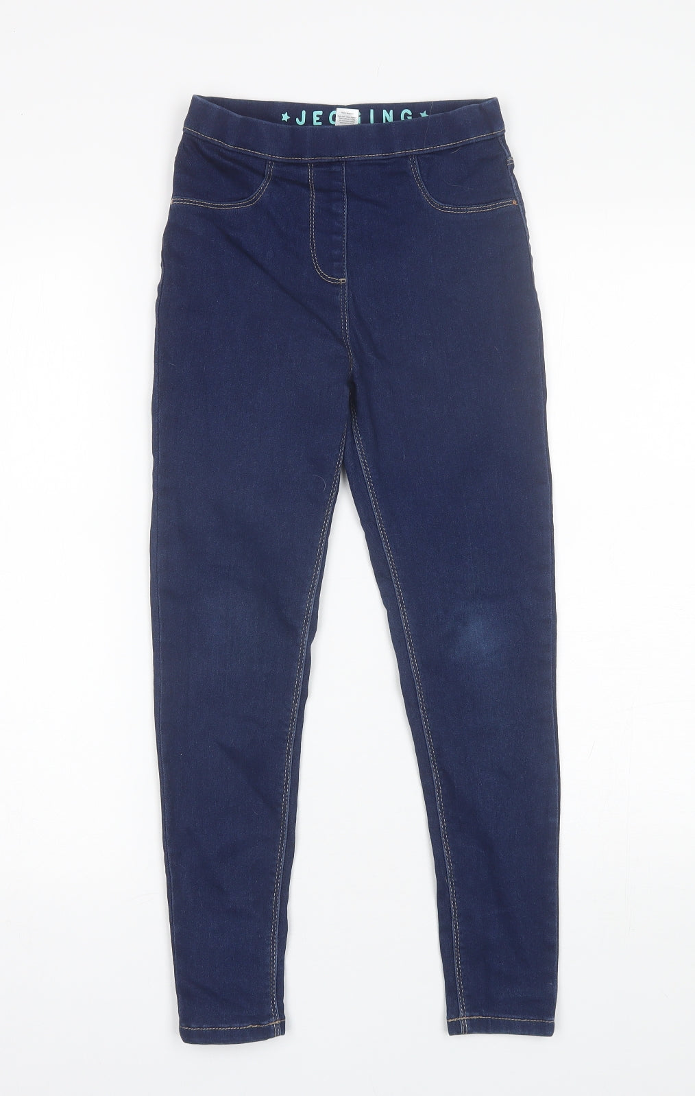 George Girls Blue  Cotton Skinny Jeans Size 9-10 Years  Regular