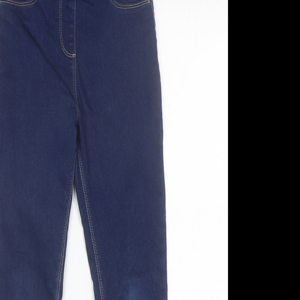 George Girls Blue  Cotton Skinny Jeans Size 9-10 Years  Regular