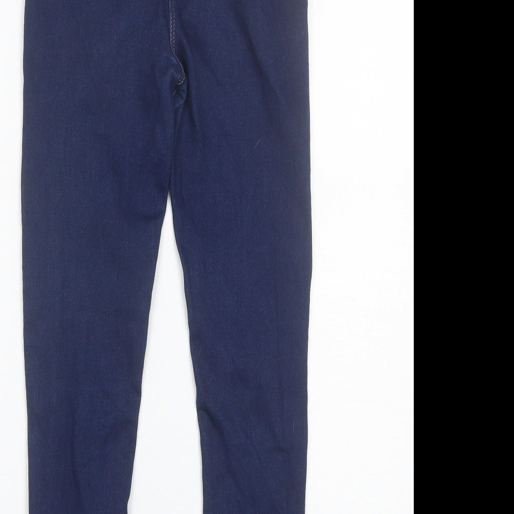 George Girls Blue  Cotton Skinny Jeans Size 9-10 Years  Regular