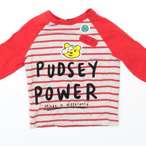 George Baby Multicoloured  Cotton Basic Casual Size 18-24 Months Round Neck  - Pudsey