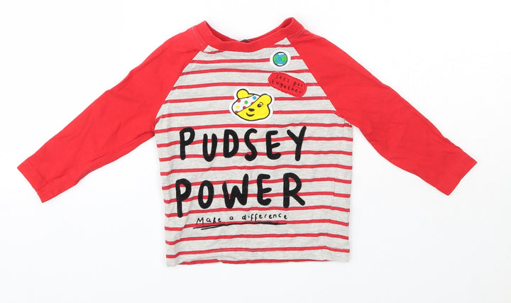 George Baby Multicoloured  Cotton Basic Casual Size 18-24 Months Round Neck  - Pudsey