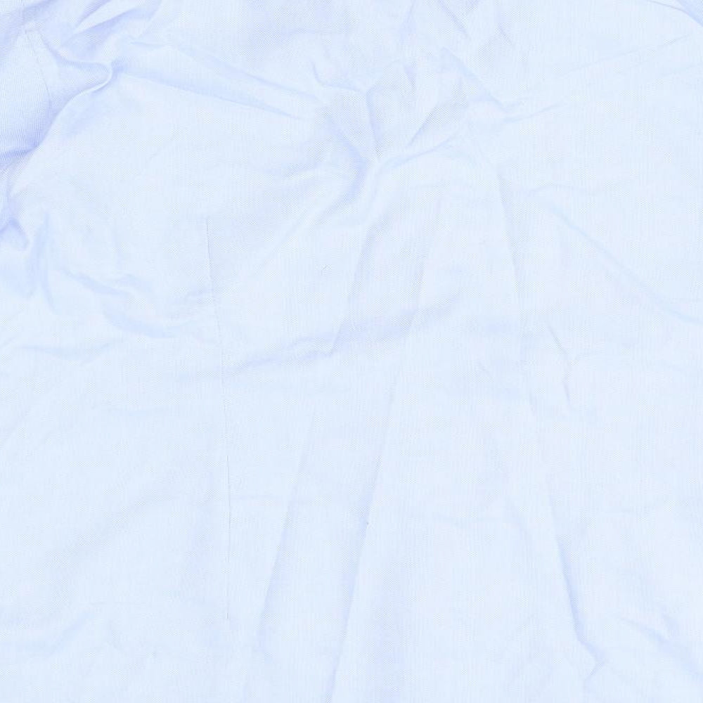 M&S Mens Blue  Polyester  Dress Shirt Size 16.5 Collared