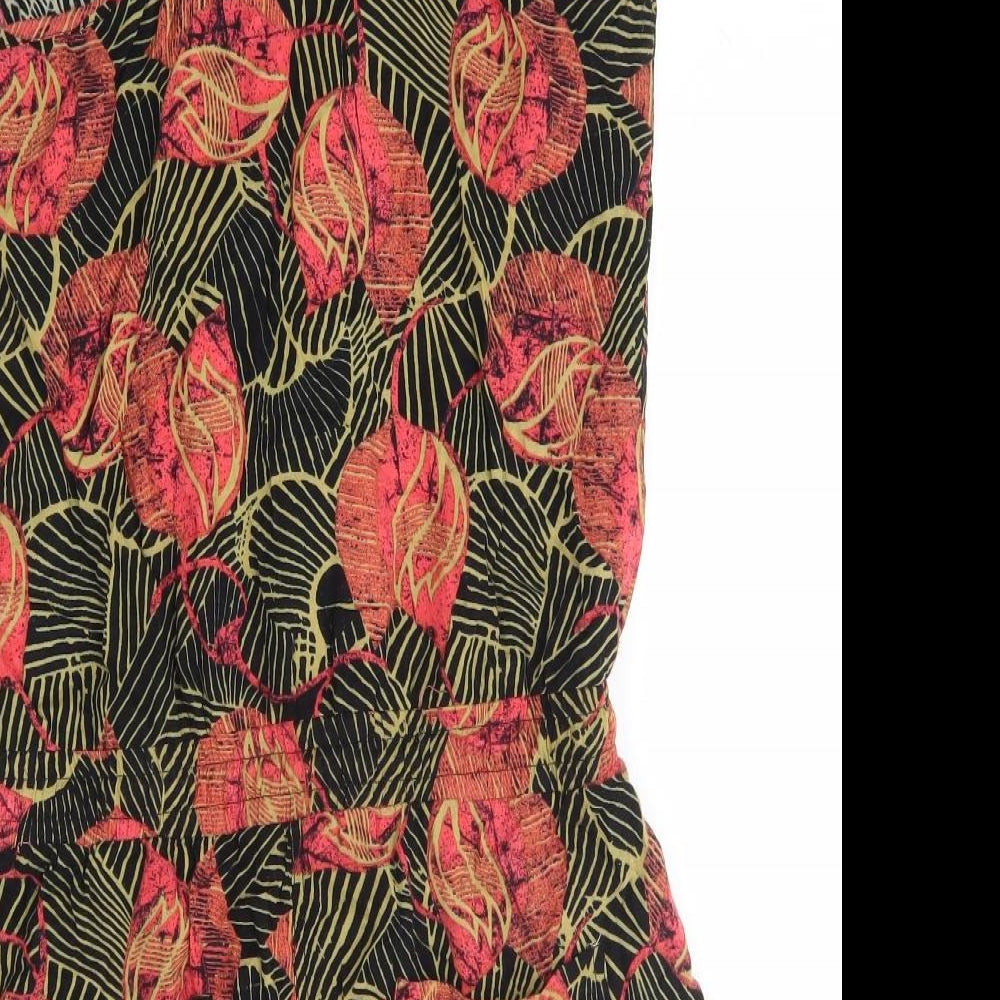 NEXT Womens Multicoloured Floral Viscose Playsuit One-Piece Size 12