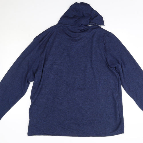 F&F Womens Blue  Polyester Pullover Hoodie Size XL   - Lounge
