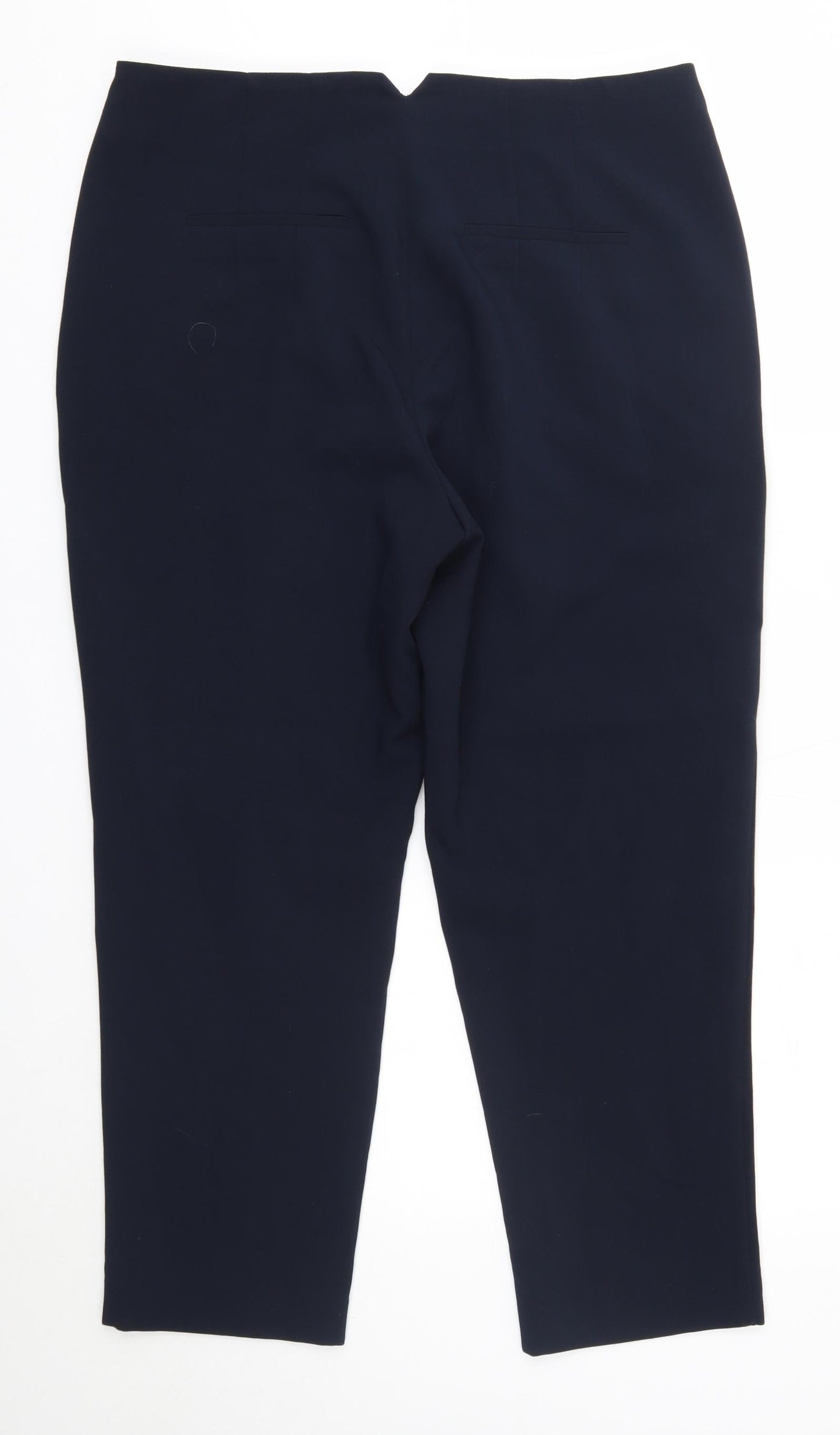 Next Tailoring Womens Blue  Polyester Dress Pants Trousers Size 16 L27 in Regular