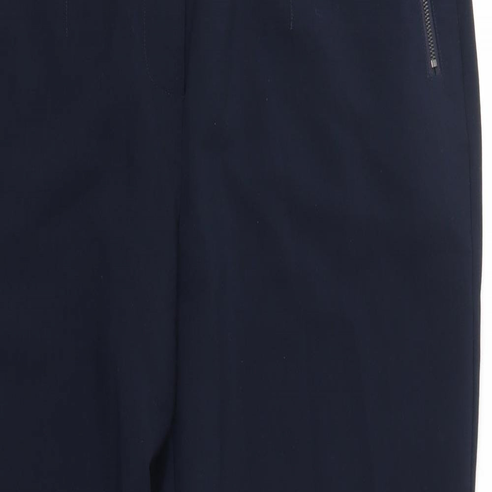 Next Tailoring Womens Blue  Polyester Dress Pants Trousers Size 16 L27 in Regular