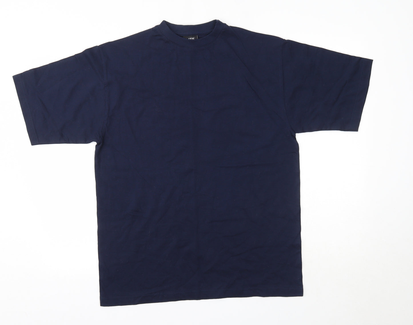 Moon Mens Blue  Cotton  T-Shirt Size S Round Neck