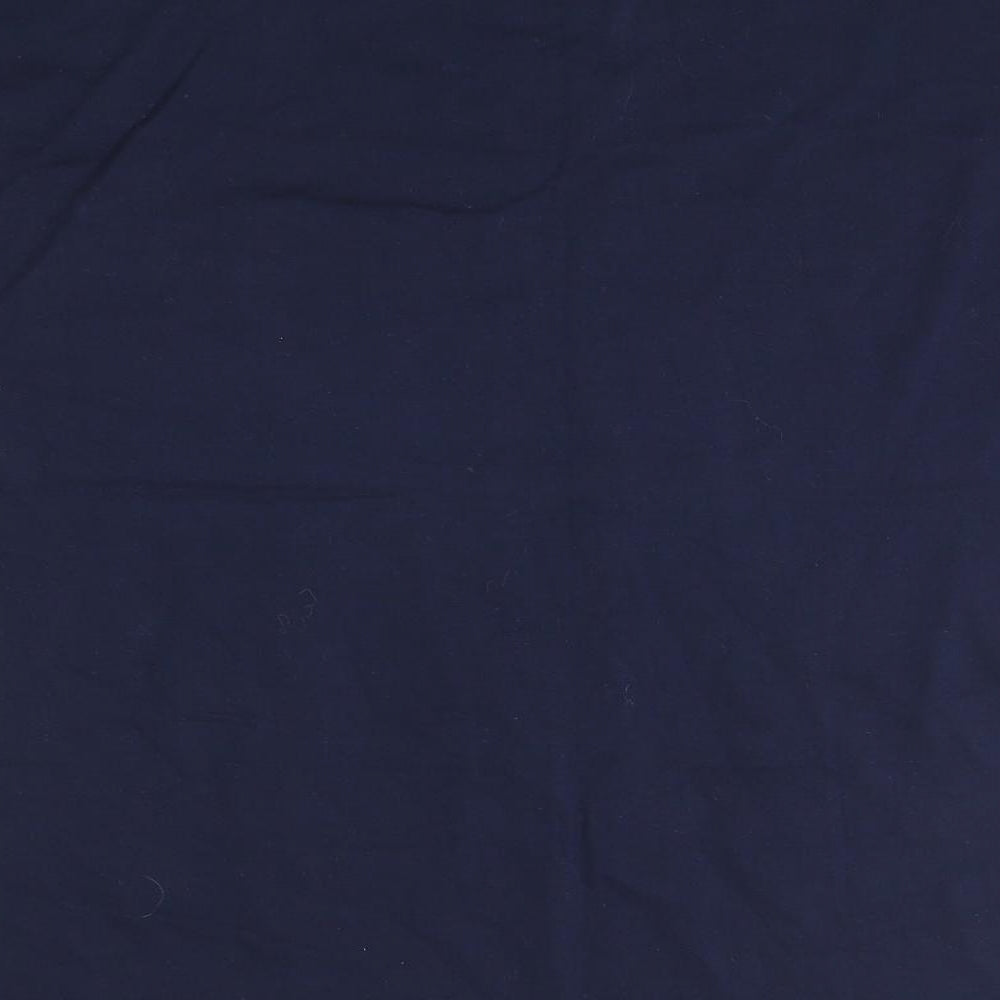 Moon Mens Blue  Cotton  T-Shirt Size S Round Neck