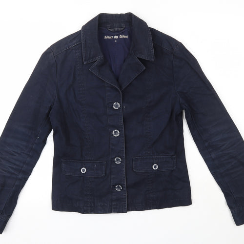 Tresors de Oceans Womens Blue   Jacket  Size S