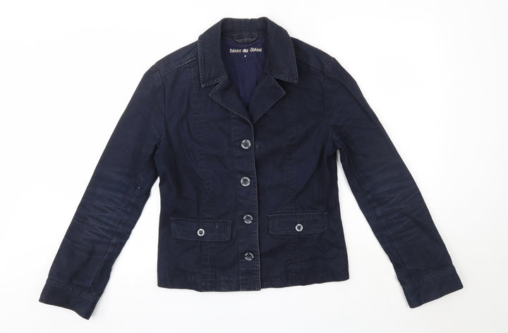 Tresors de Oceans Womens Blue   Jacket  Size S