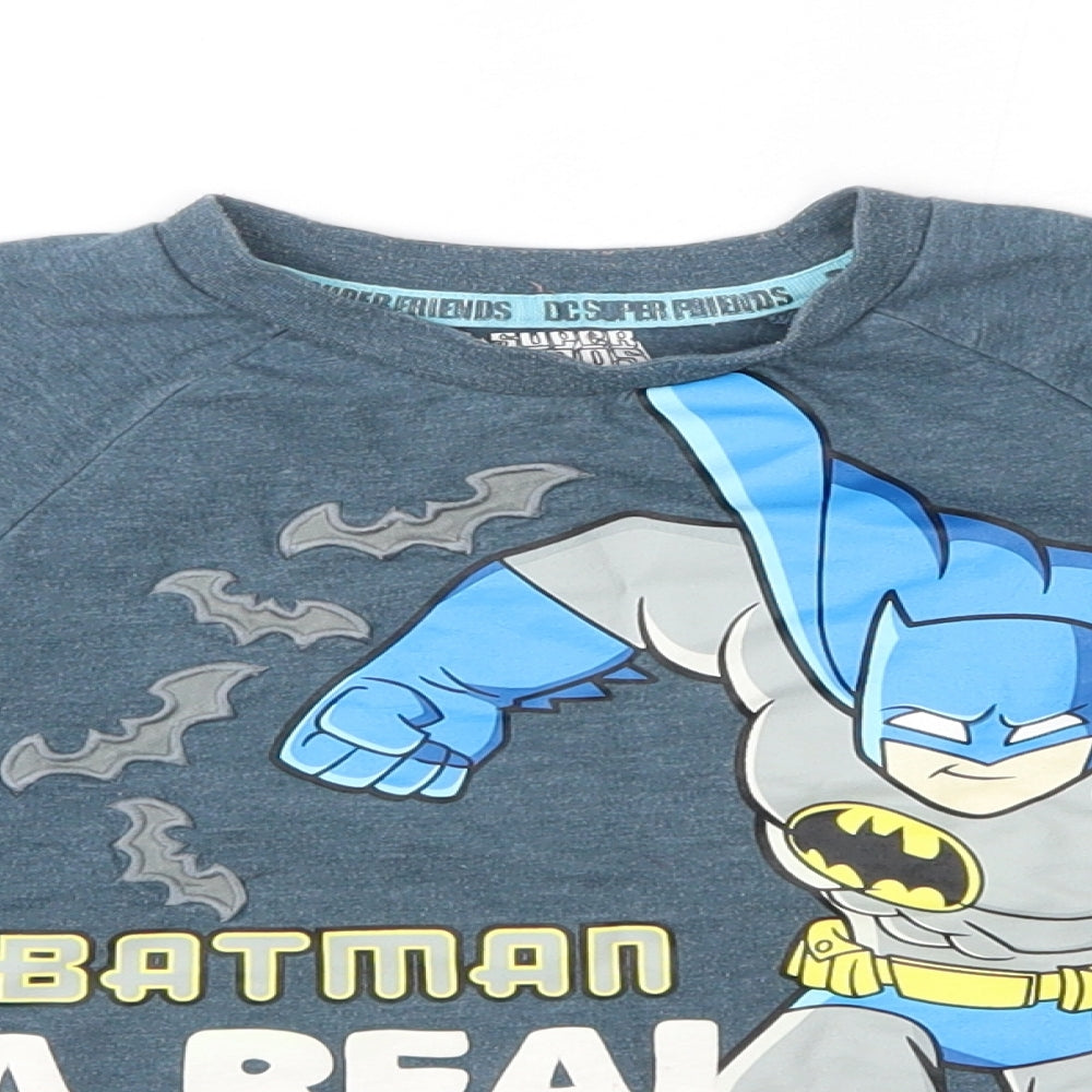 Nutmeg Boys Multicoloured  Cotton Basic Casual Size 2-3 Years Round Neck  - Batman