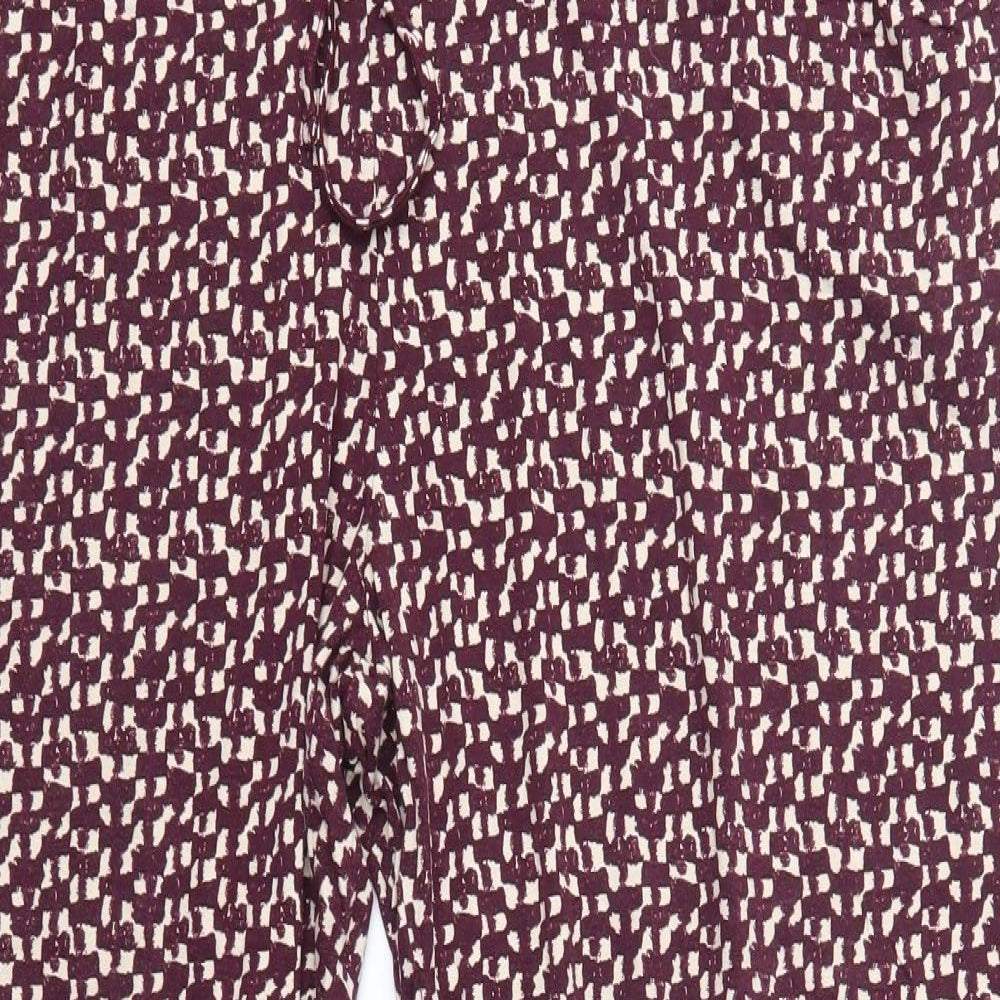 NEXT Womens Purple  Viscose Trousers  Size 18 L28 in Regular