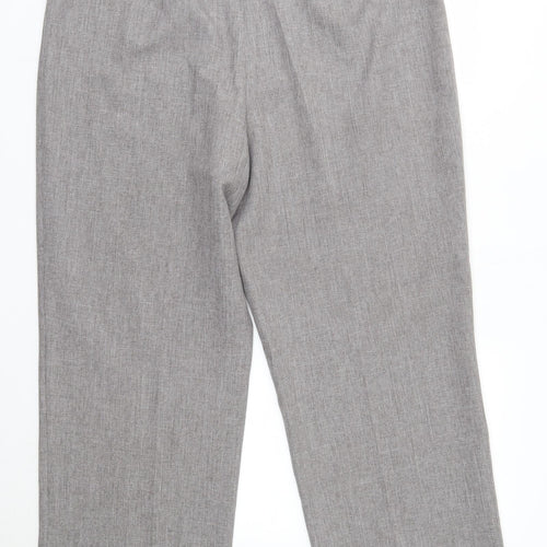 Agenda Womens Grey  Polyester Dress Pants Trousers Size 18 L28 in Regular