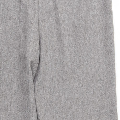 Agenda Womens Grey  Polyester Dress Pants Trousers Size 18 L28 in Regular