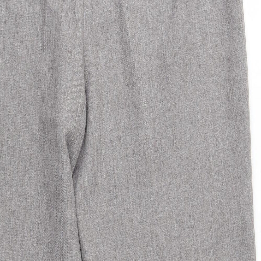 Agenda Womens Grey  Polyester Dress Pants Trousers Size 18 L28 in Regular