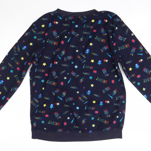 Avenue Womens Multicoloured Solid Polyester Top Pyjama Top Size 14   - Happy