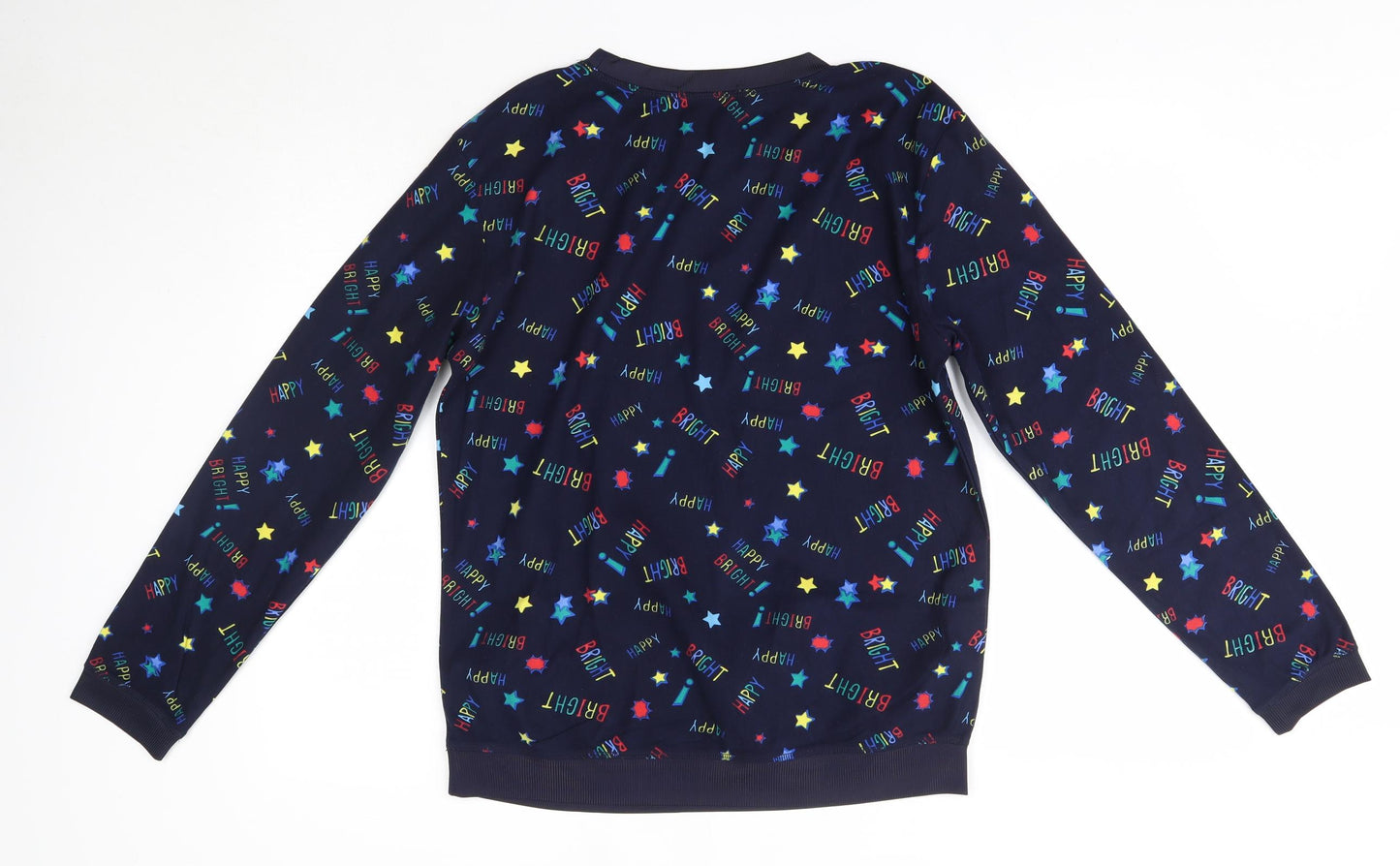 Avenue Womens Multicoloured Solid Polyester Top Pyjama Top Size 14   - Happy