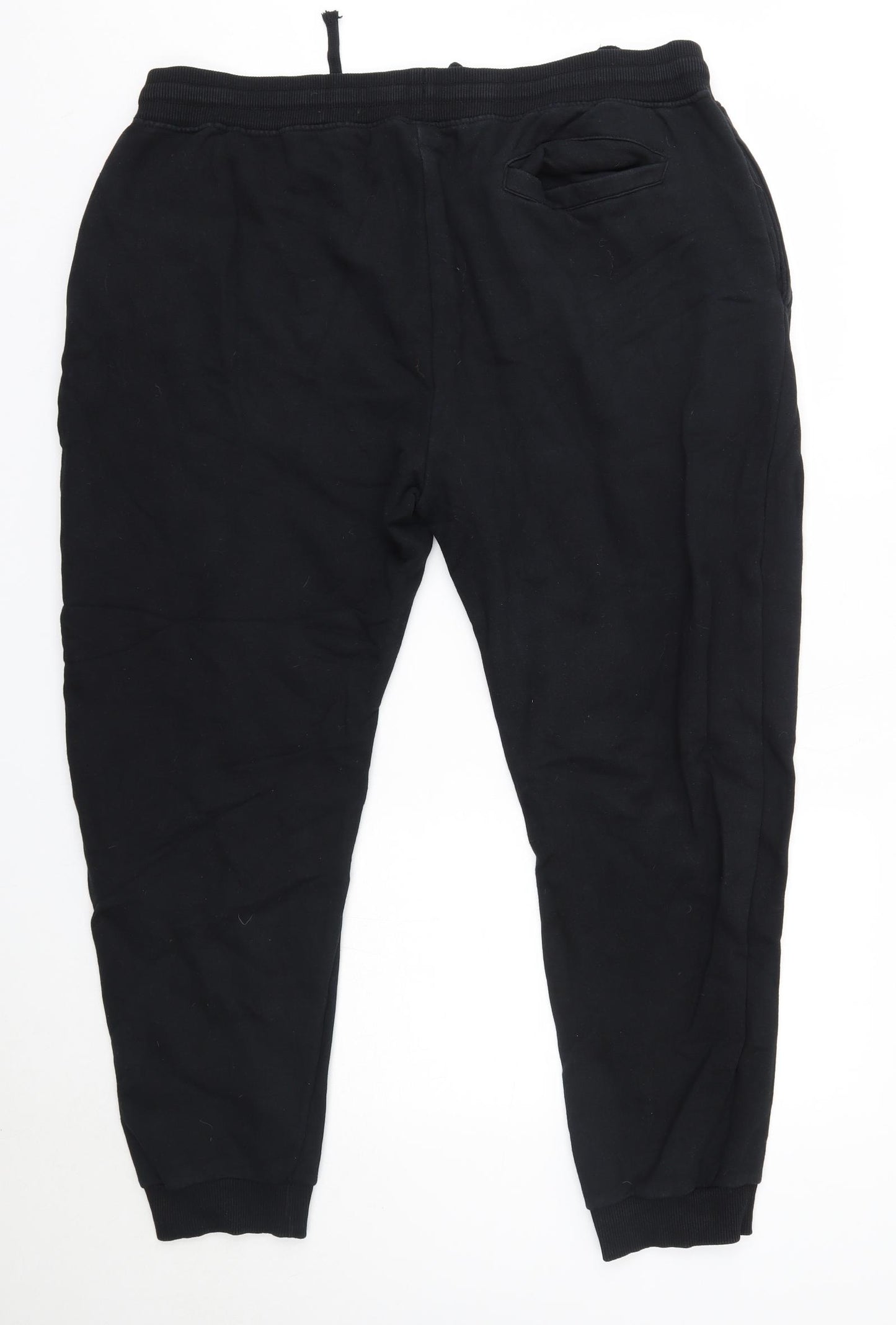 LFC Mens Black  Cotton Jogger Trousers Size 2XL L28 in Regular  - LFC