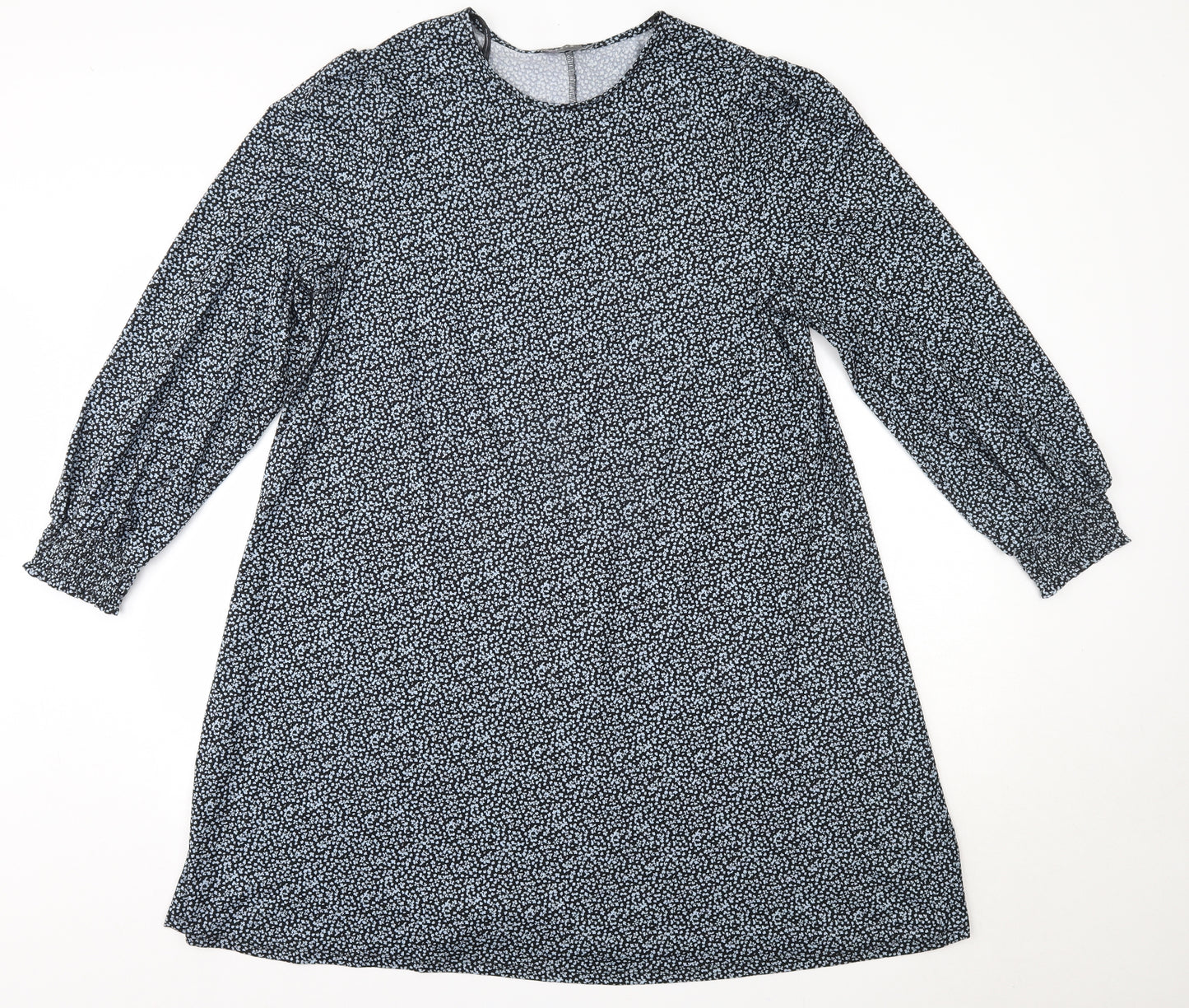 Matalan Womens Blue  Polyester A-Line  Size 18  Round Neck