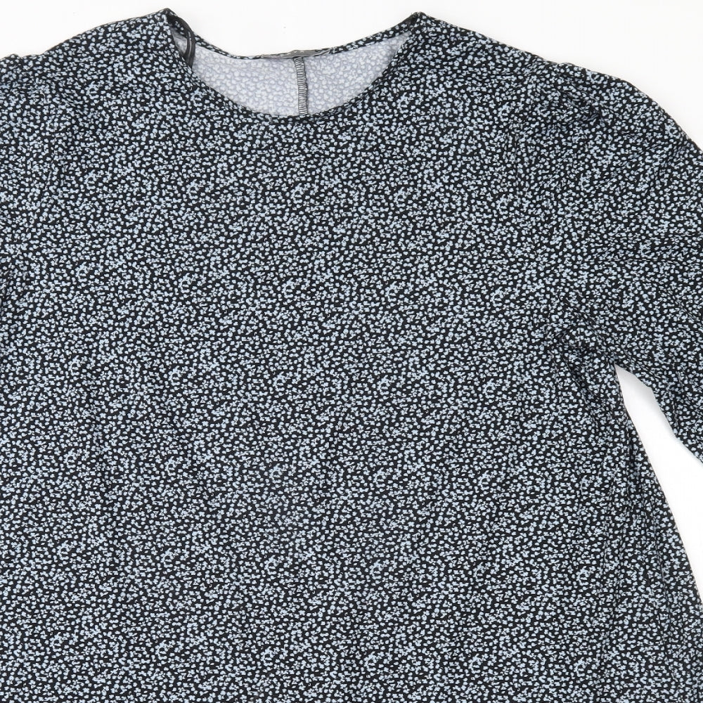 Matalan Womens Blue  Polyester A-Line  Size 18  Round Neck