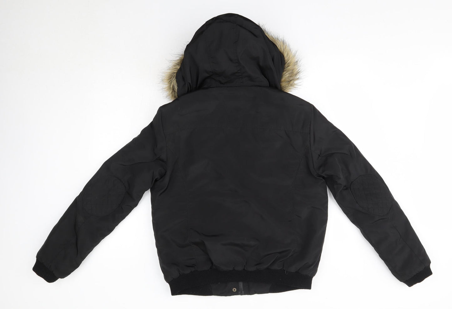 New Look Womens Black   Parka Coat Size 14