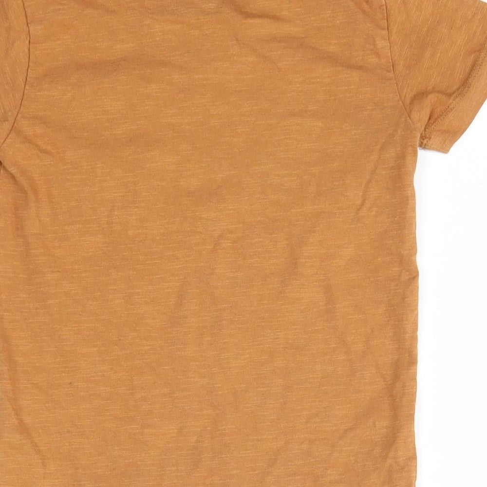 NEXT Baby Brown  100% Cotton Basic T-Shirt Size 18-24 Months Round Neck