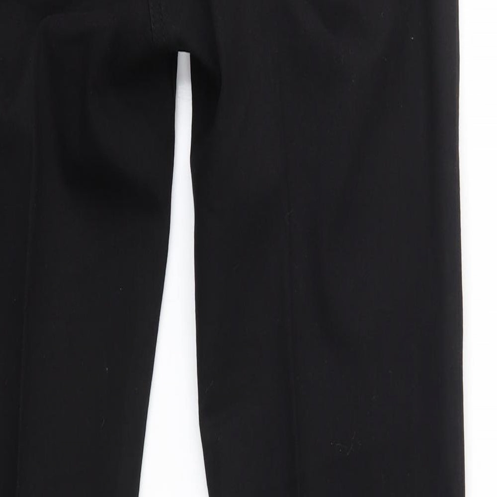 M&Co Womens Black  Cotton Bootcut Jeans Size 12 L30 in Regular