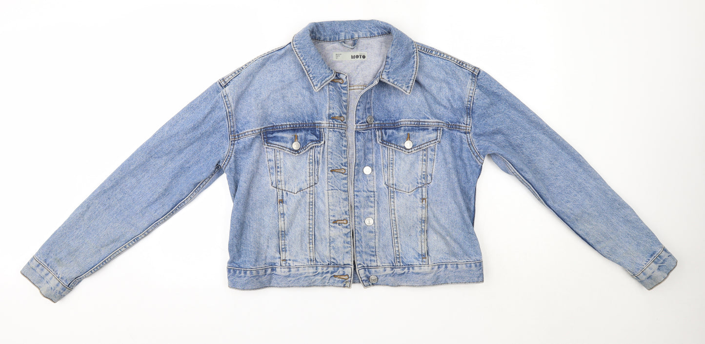 Topshop Womens Blue   Jacket  Size 14
