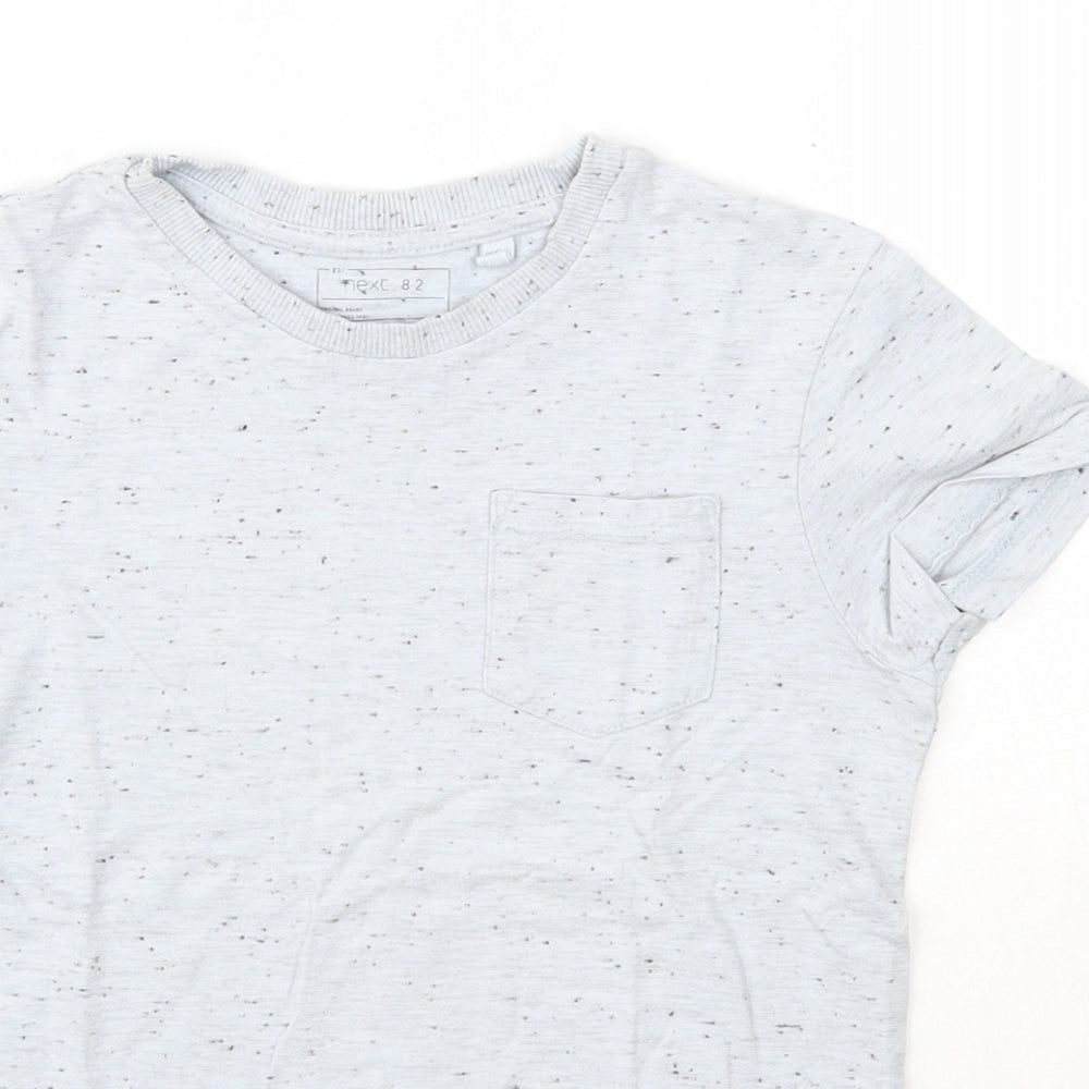 NEXT Boys Blue  Cotton Basic T-Shirt Size 4 Years Round Neck