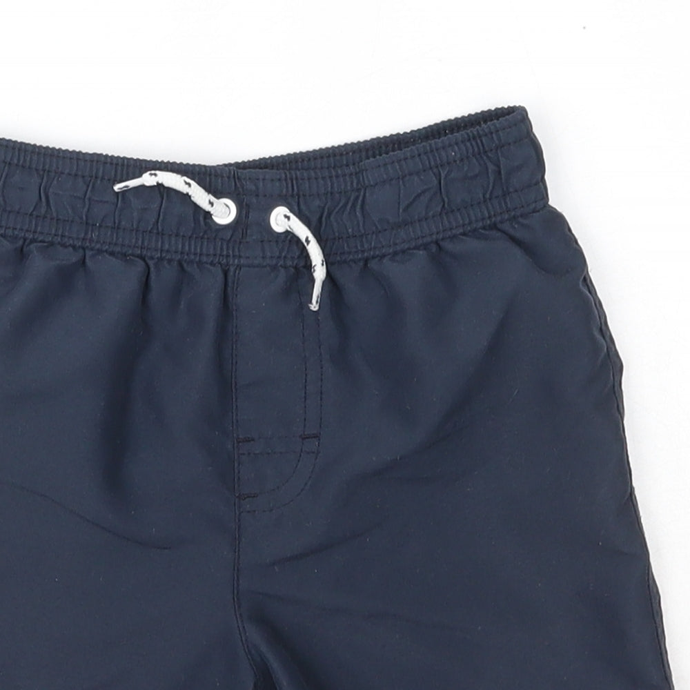 George Boys Blue  Polyester Sweat Shorts Size 4 Years  Regular