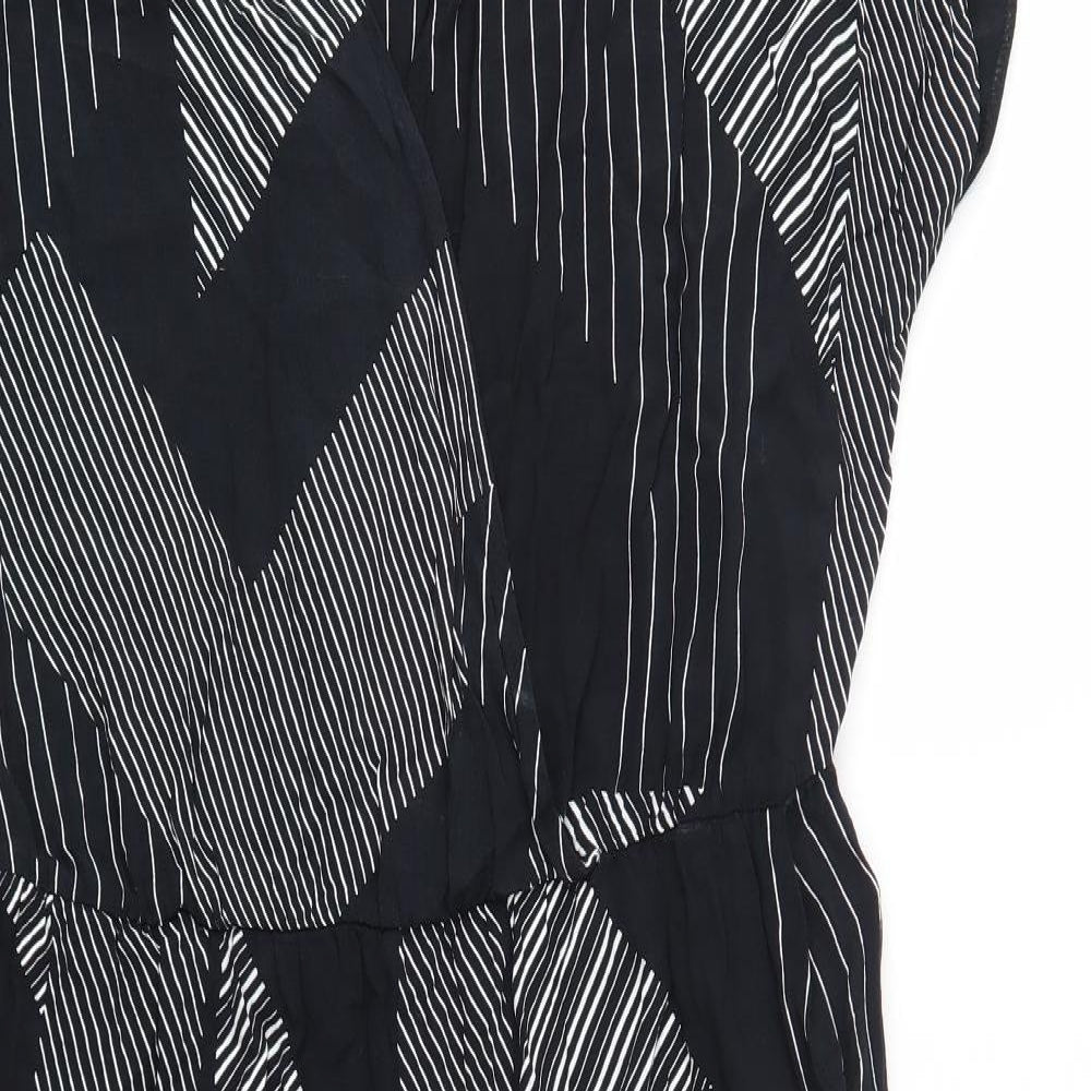 New Look Womens Black  Viscose Jumpsuit One-Piece Size 18