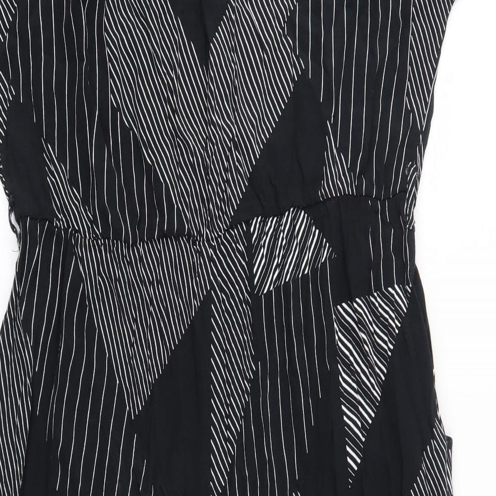 New Look Womens Black  Viscose Jumpsuit One-Piece Size 18