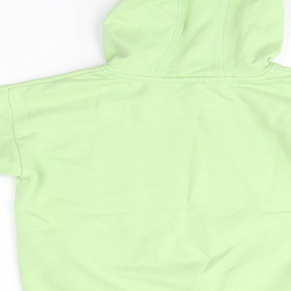 George Girls Green  Cotton Pullover Hoodie Size 9-10 Years