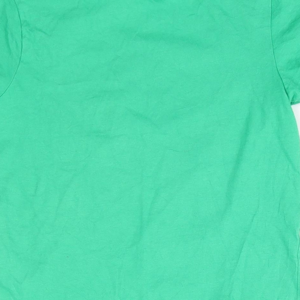 Miraculous Boys Green  100% Cotton Basic T-Shirt Size 7-8 Years Round Neck