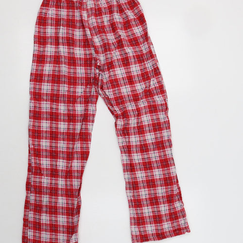 New Look Womens Red Check Cotton  Pyjama Pants Size 10