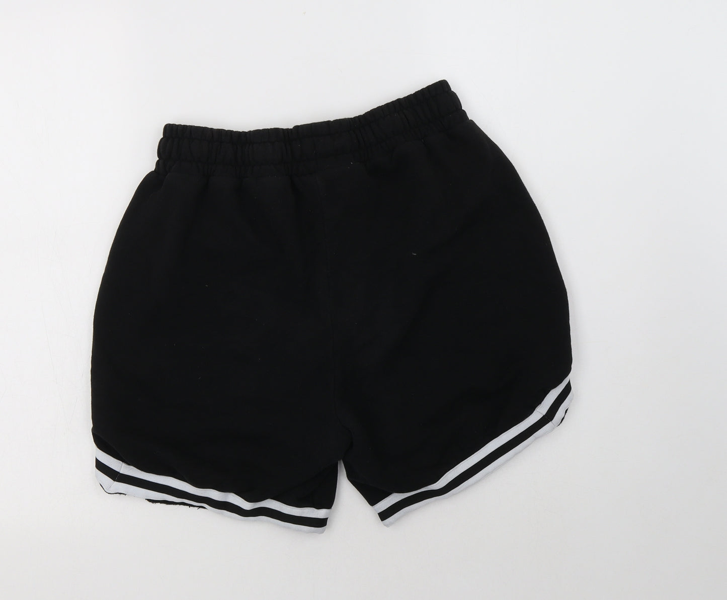 Boohoo Man Mens Black  Cotton Sweat Shorts Size M L6 in Regular Drawstring