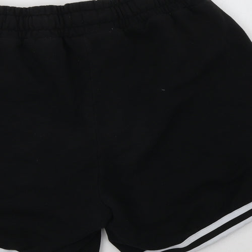 Boohoo Man Mens Black  Cotton Sweat Shorts Size M L6 in Regular Drawstring