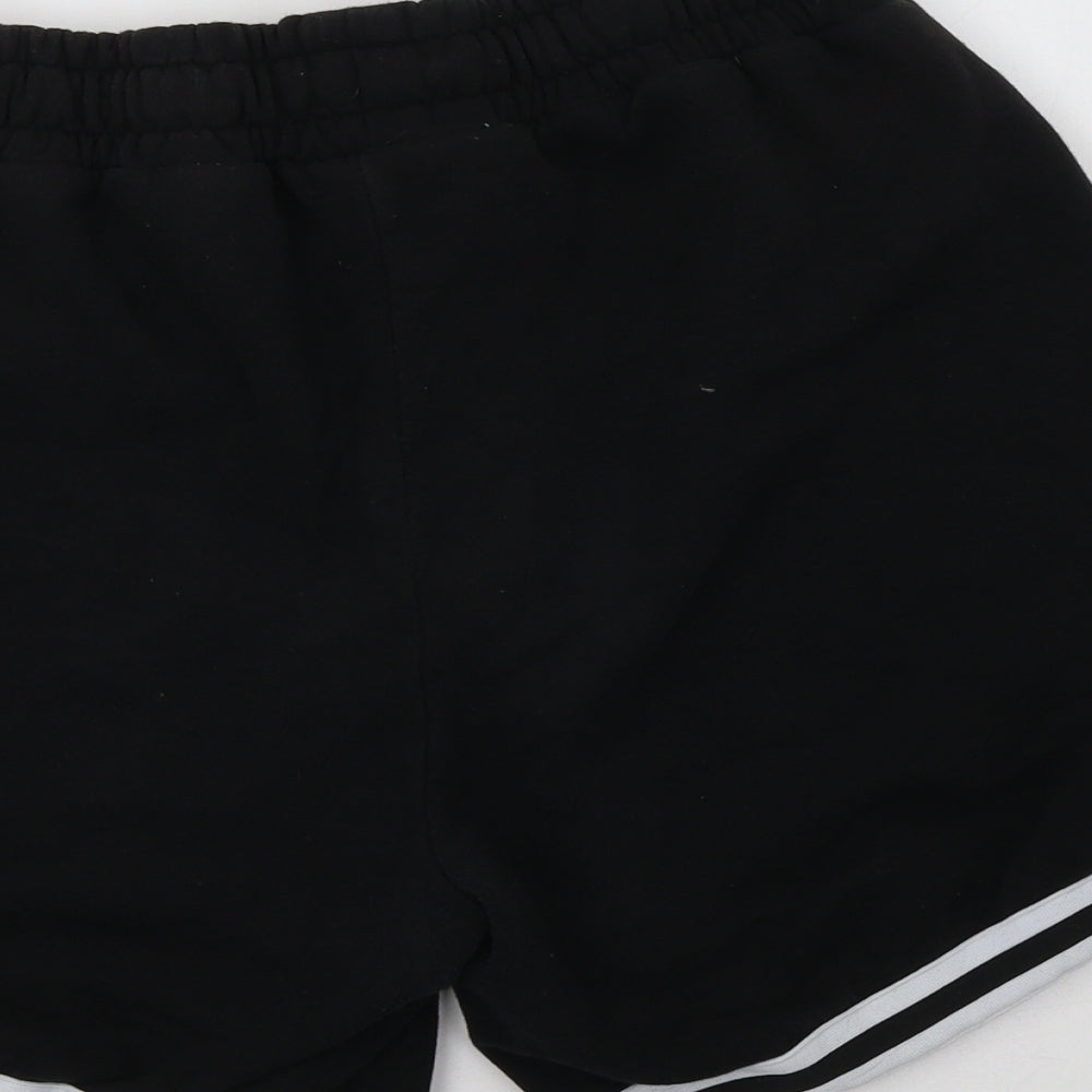 Boohoo Man Mens Black  Cotton Sweat Shorts Size M L6 in Regular Drawstring