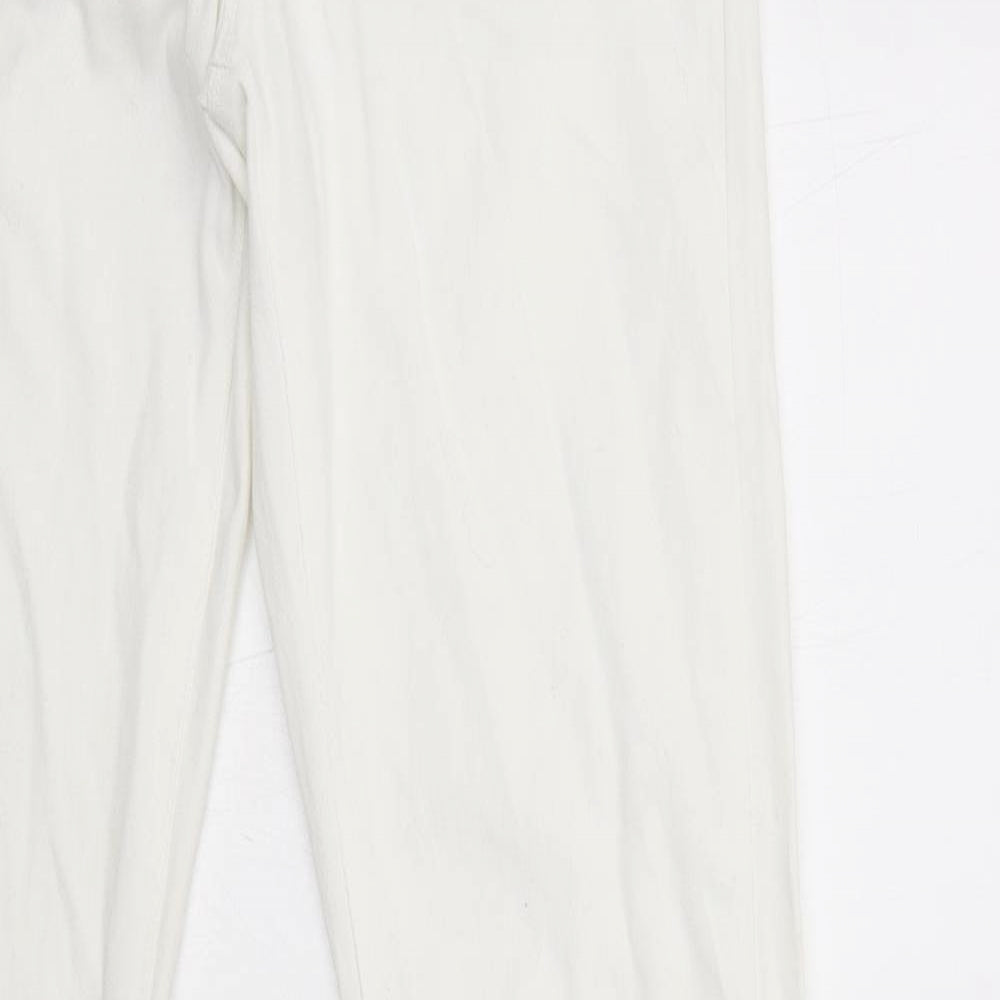 Primark Womens White  Cotton Jegging Jeans Size 12 L31 in Regular