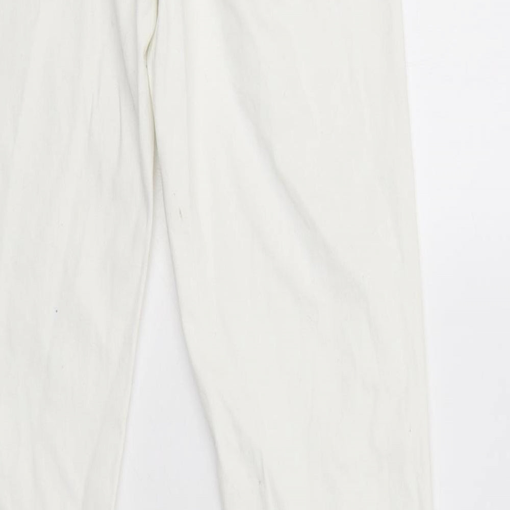Primark Womens White  Cotton Jegging Jeans Size 12 L31 in Regular