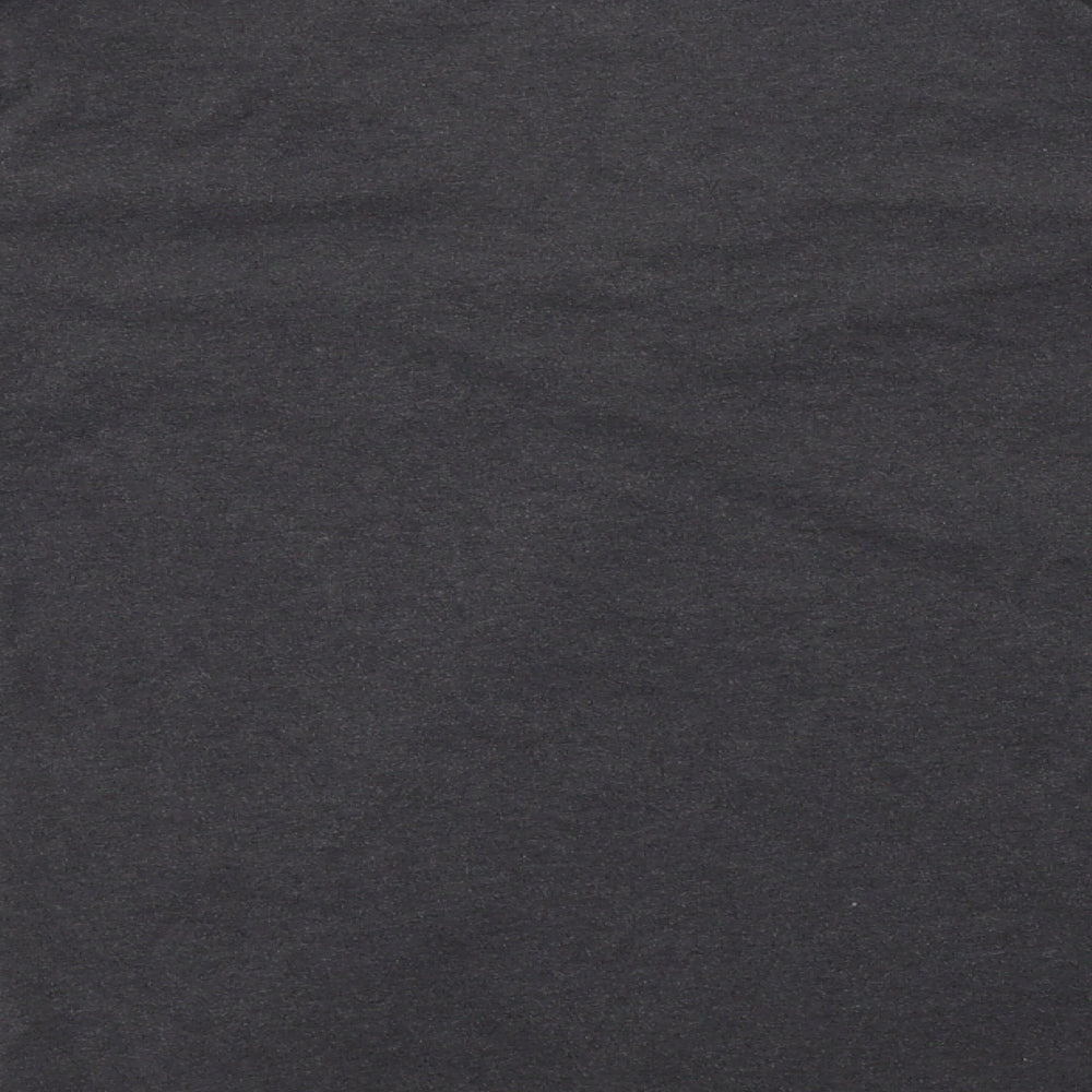 Now Womens Grey  Cotton Basic T-Shirt Size 14 V-Neck