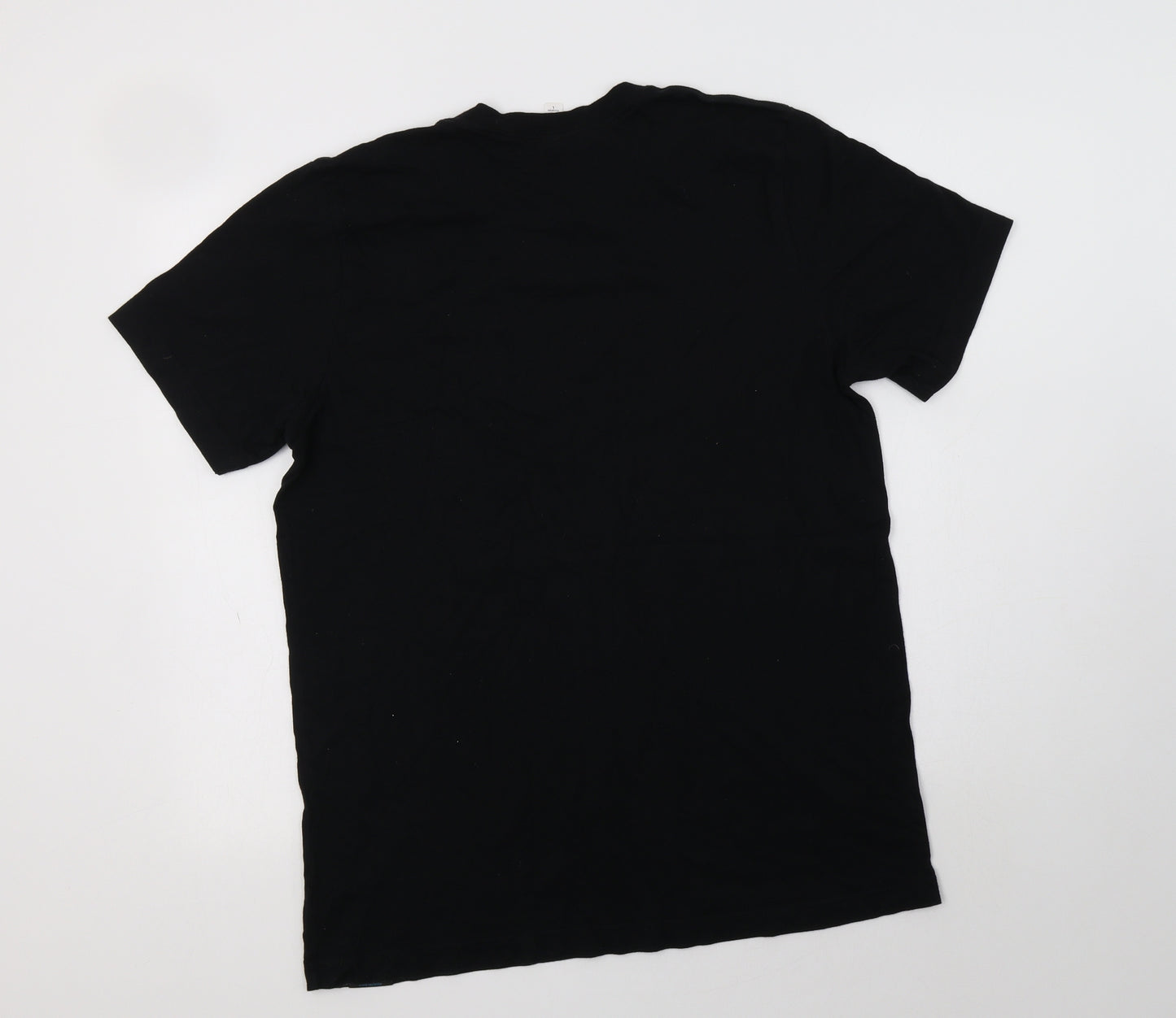 Canvas Womens Black  Cotton Basic T-Shirt Size L Crew Neck - Ed Sheeran