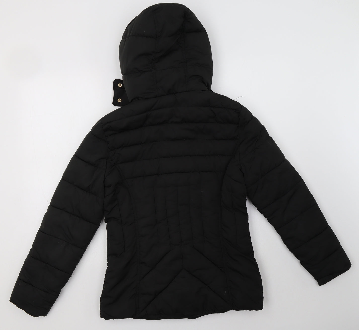New Look Womens Black   Puffer Jacket Jacket Size 8  Zip