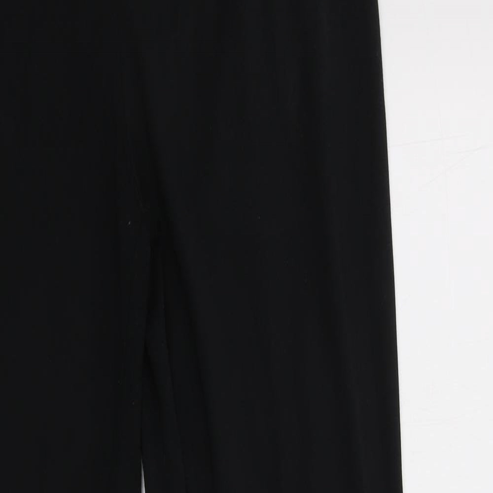 Under armour Womens Black  Polyester Jogger Trousers Size M L28 in Regular Drawstring