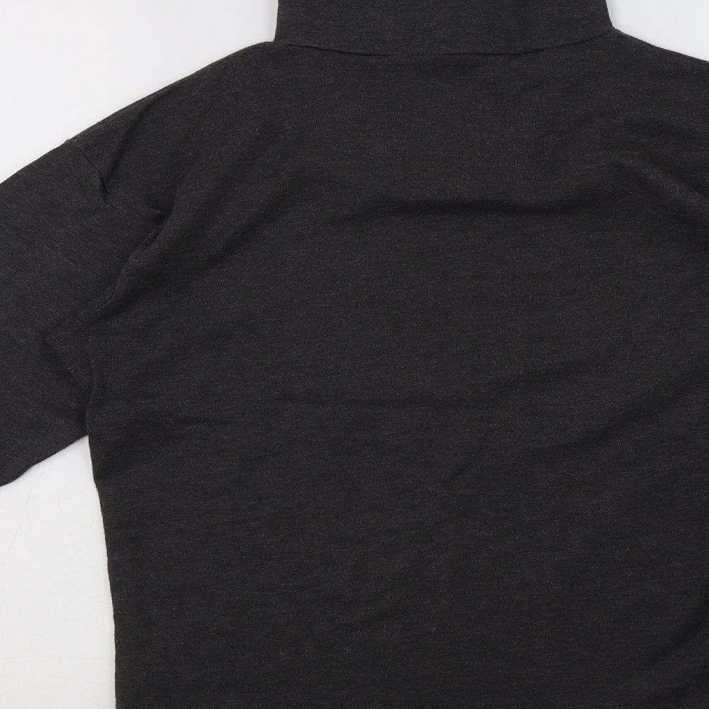 Trespass Mens Grey  Cotton Henley Sweatshirt Size S